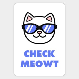 Check Meowt Sticker